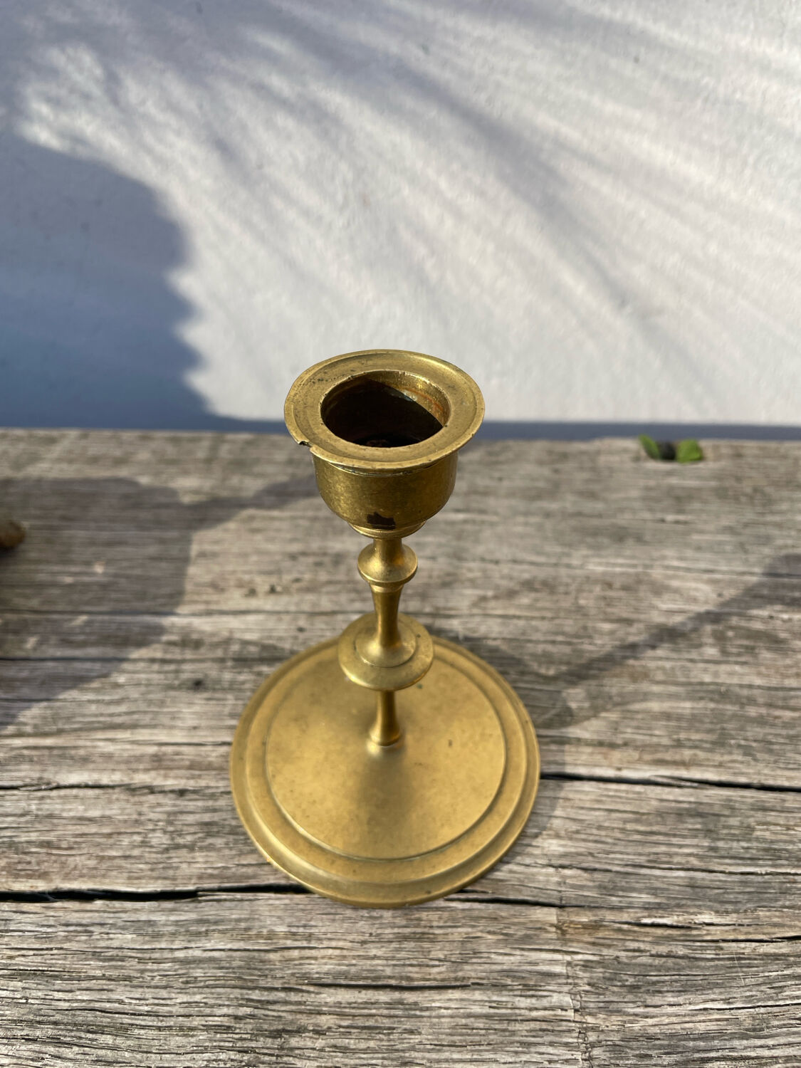 3 antique candlesticks in gold and silver metal
