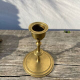 3 antique candlesticks in gold and silver metal