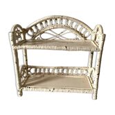Rattan shelf