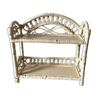 Rattan shelf
