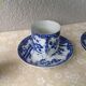 Set of 5 japanese porcelain cups