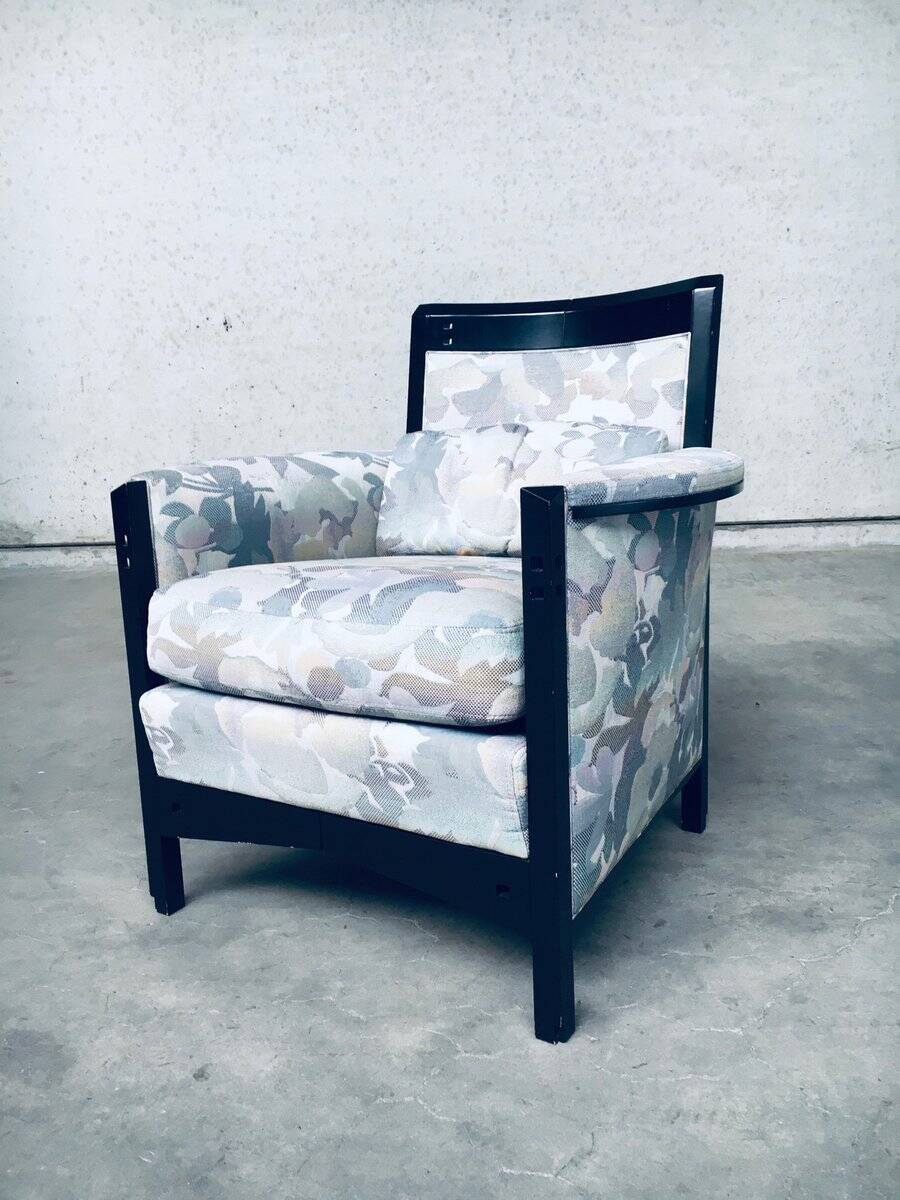 Set of Galaxy Peggy Low Armchairs by Umberto Asnago for Giorgetti, Italy, 1990s