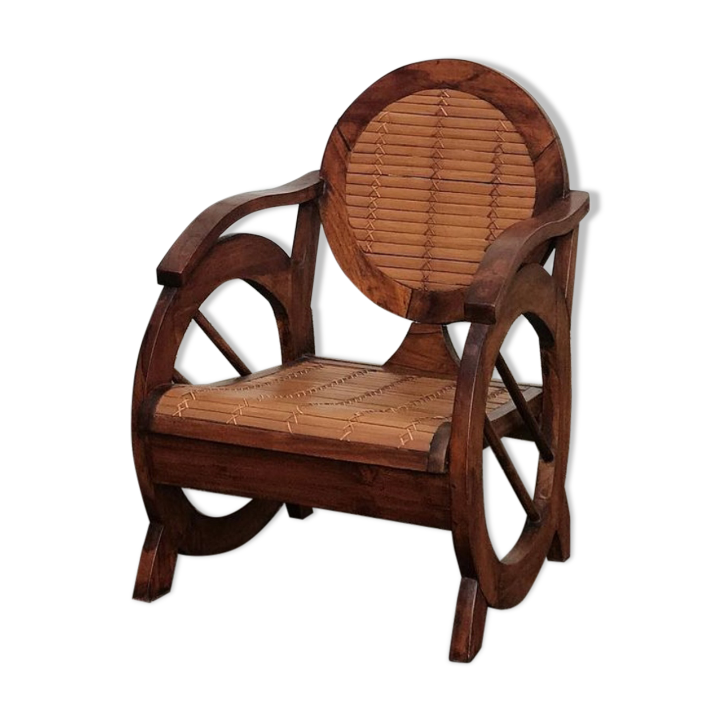 Colonial-style wooden chair