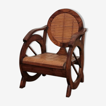 Colonial-style wooden chair