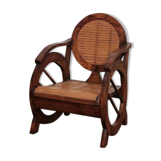 Colonial-style wooden chair