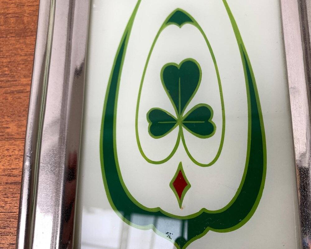 Metal and glass plateau Art Deco / Art Nouveau