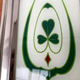 Metal and glass plateau Art Deco / Art Nouveau