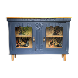 Art Deco window furniture gray blue