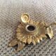 Brass inkwell