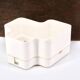 Vastill planter in white plastic by Michael McCann