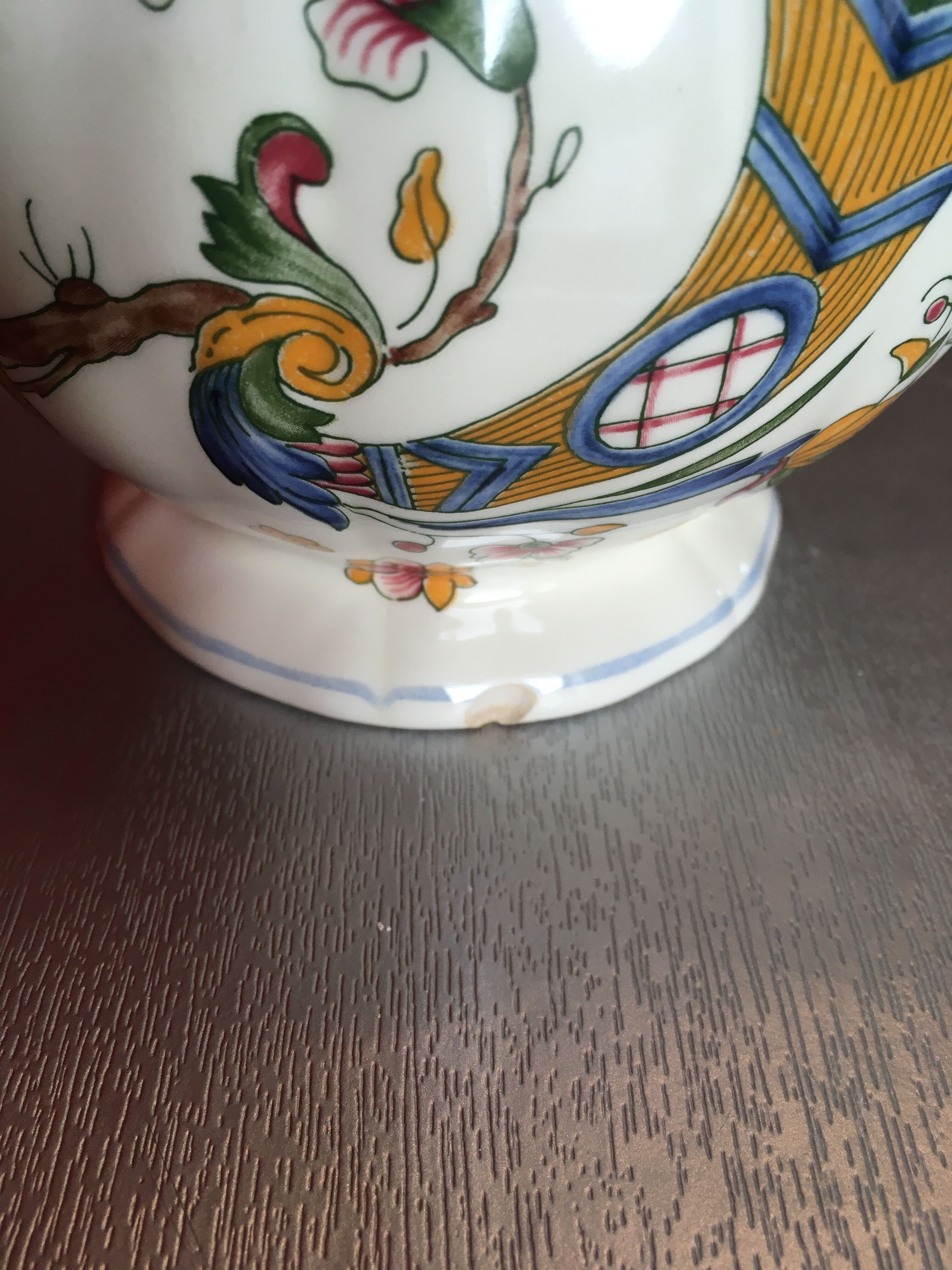 Service pieces at Gien's "The Horn of Plenty"