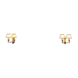 Set of 2 bronze wall lights.