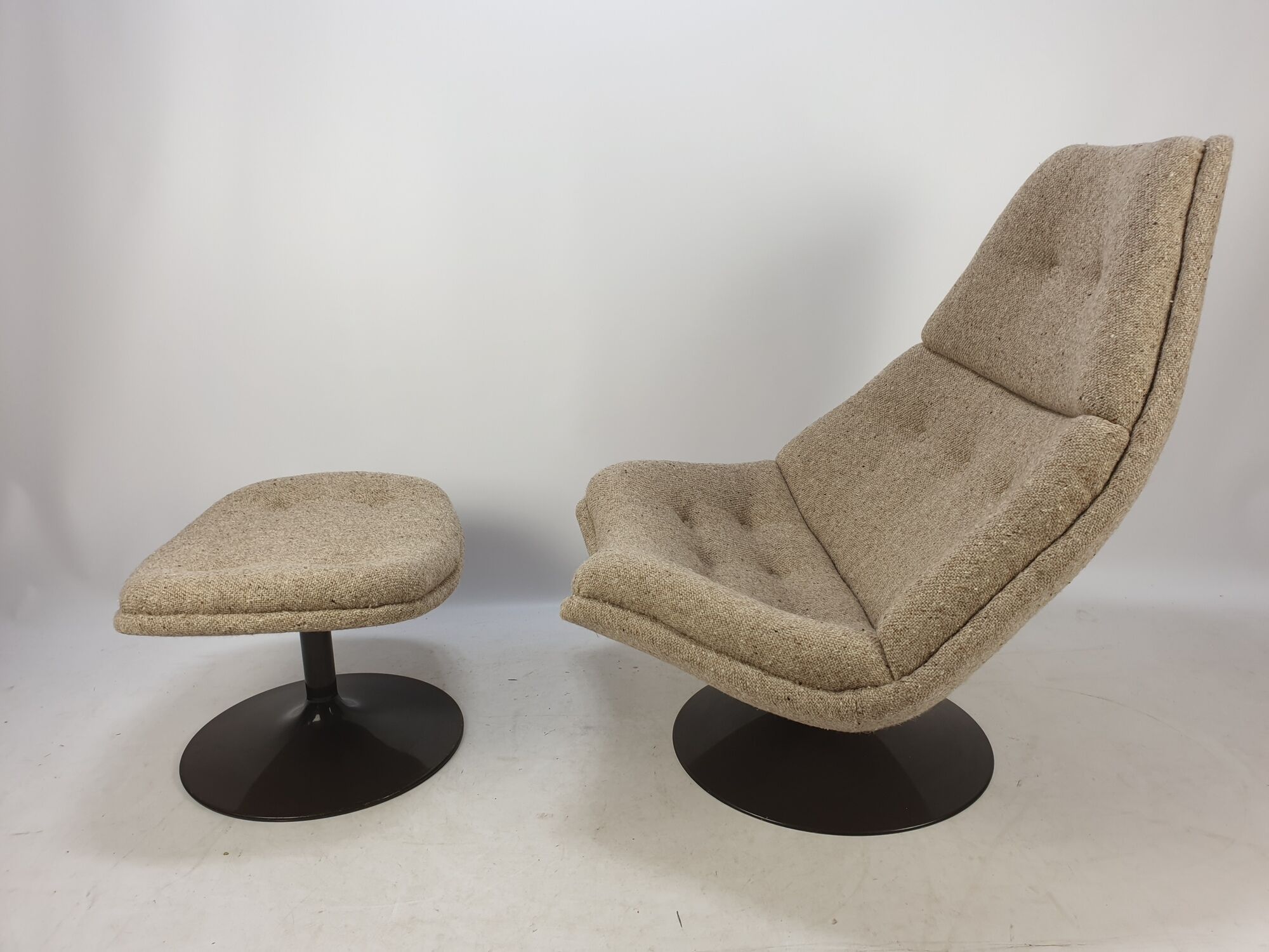 F510 lounge chair and ottoman by Geoffrey Harcourt for Artifort, 1970s