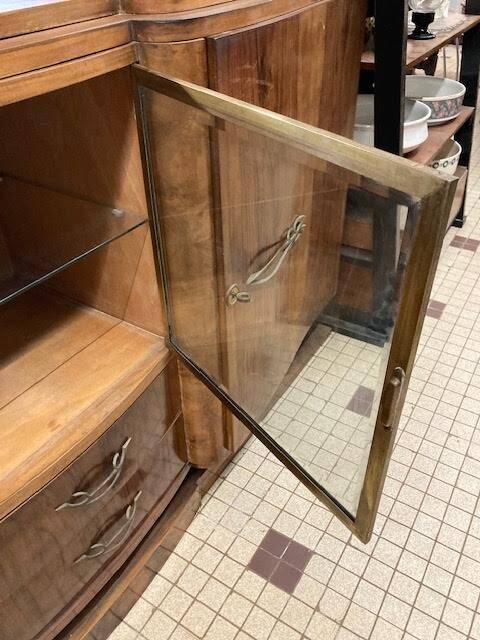 Art Deco 3-door, 2-drawer sideboard