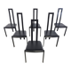 Chaises de salle à manger vintage postmodernes, années 1980