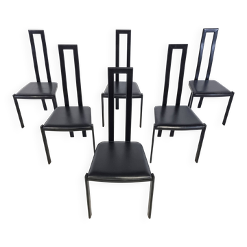 Vintage postmodern dining chairs, 1980s
