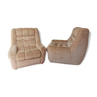 Pair of design armchairs 70