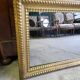 Rectangular old golden mirror