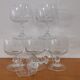 Set of 6 water glasses on feet, grape decoration and Luminarc vine shoot