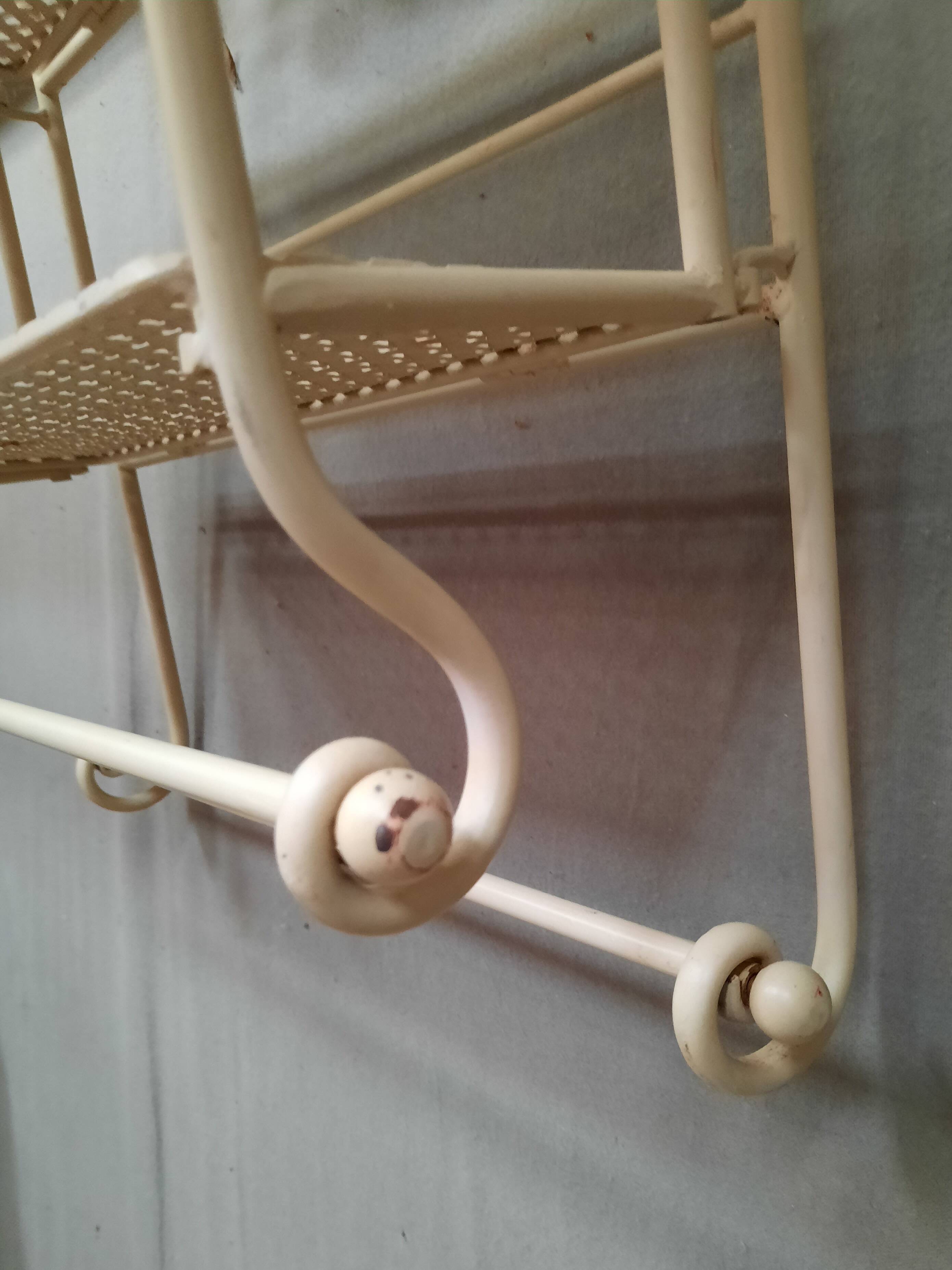 Metal wall shelf