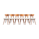Suite de 6 chaises Baumann modèle 731 G1S, 1960