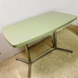 Vintage formica table with mint green top