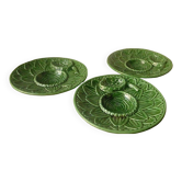 Artichoke plates in sarreguemines slip