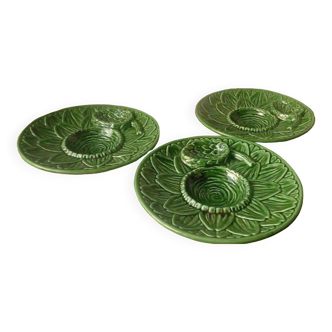 Artichoke plates in sarreguemines slip