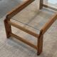 TRAVERSE - Coffee table in glass and wood