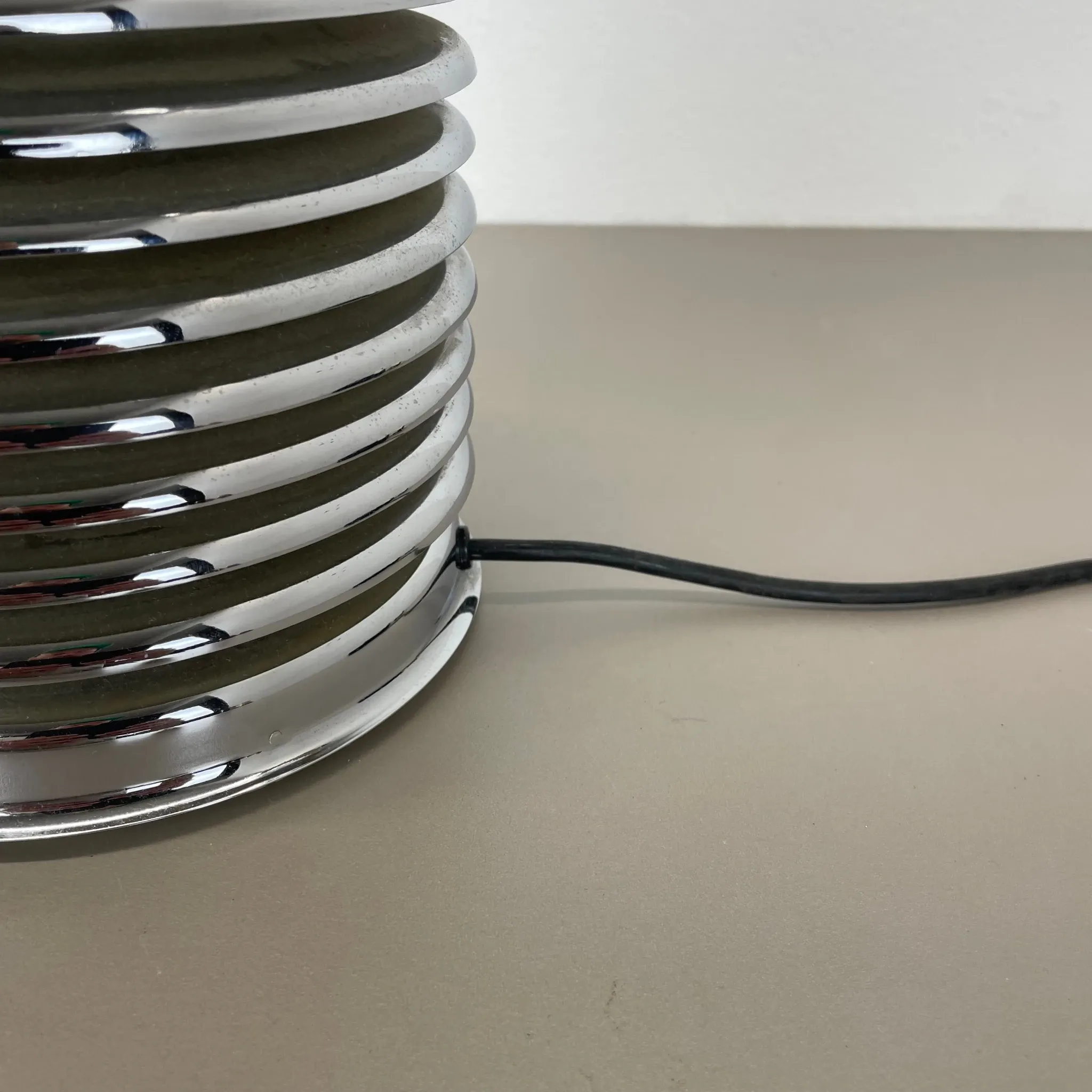 Vintage Table Lamp made of Chromed Metal by Kazuo Motozawa for Staff Leuchten, Germany, 1970s