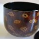 Set of 6 traditional bowls Burmese craftsmanship lacquered bamboo horsehair