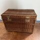 Old wicker transport trunk, early 20th century