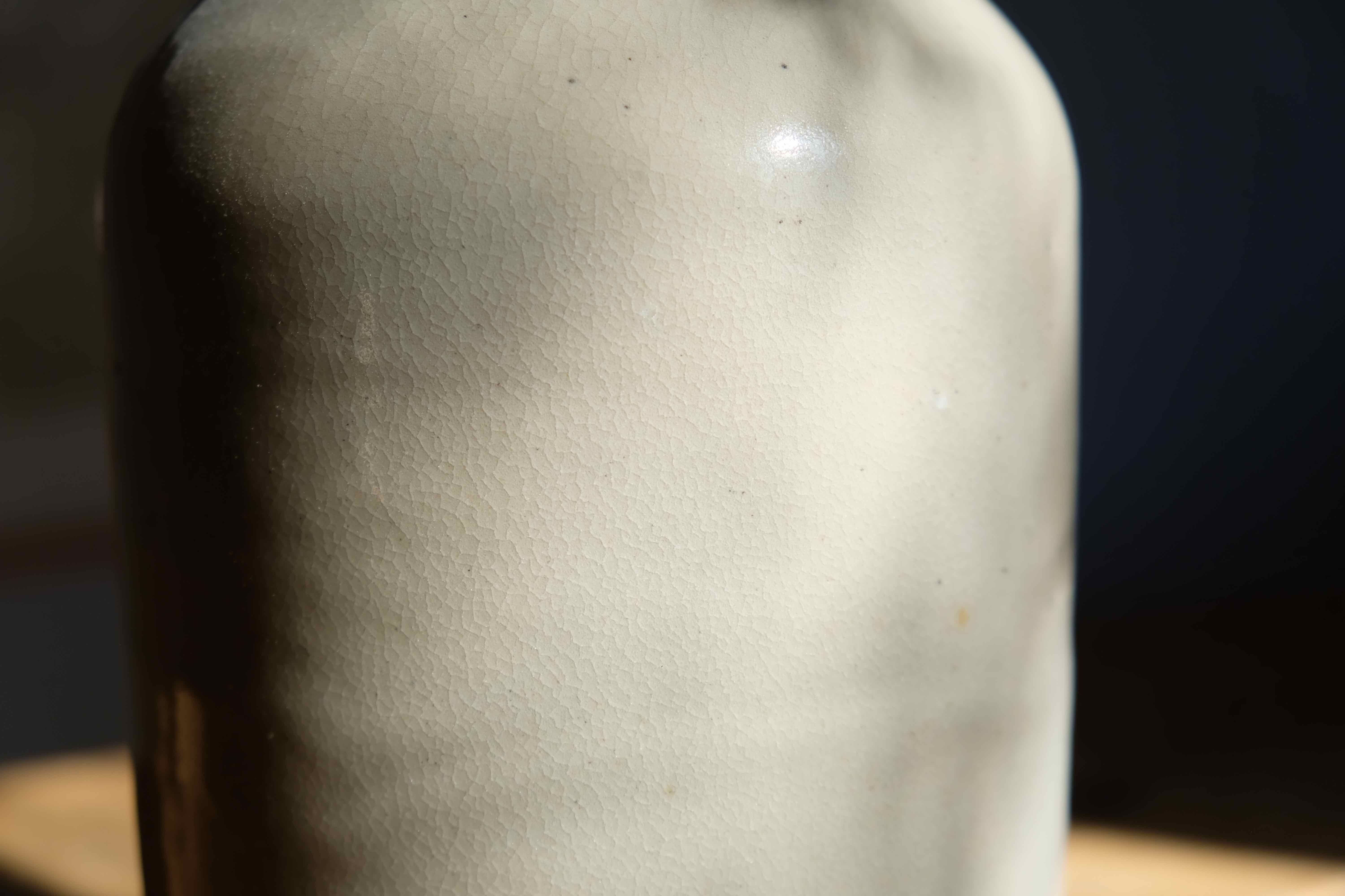 Stoneware with original wooden lid