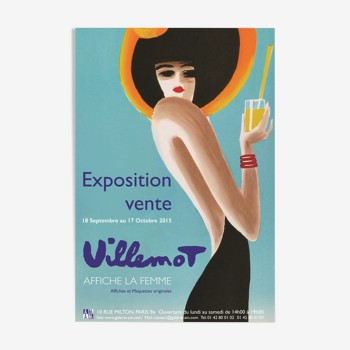 Villemot exposition 2015 affiche offielle 62x42 cm