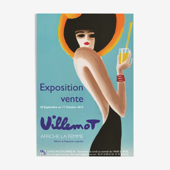 Villemot exposition 2015 poster 62x42 cm