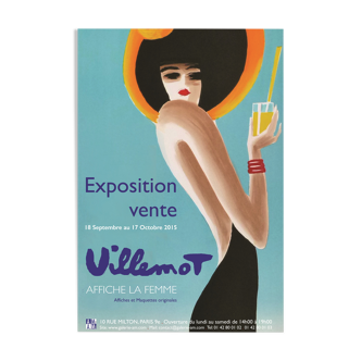 Villemot exposition 2015 poster 62x42 cm
