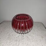 Crystal ball vase Val Saint Lambert