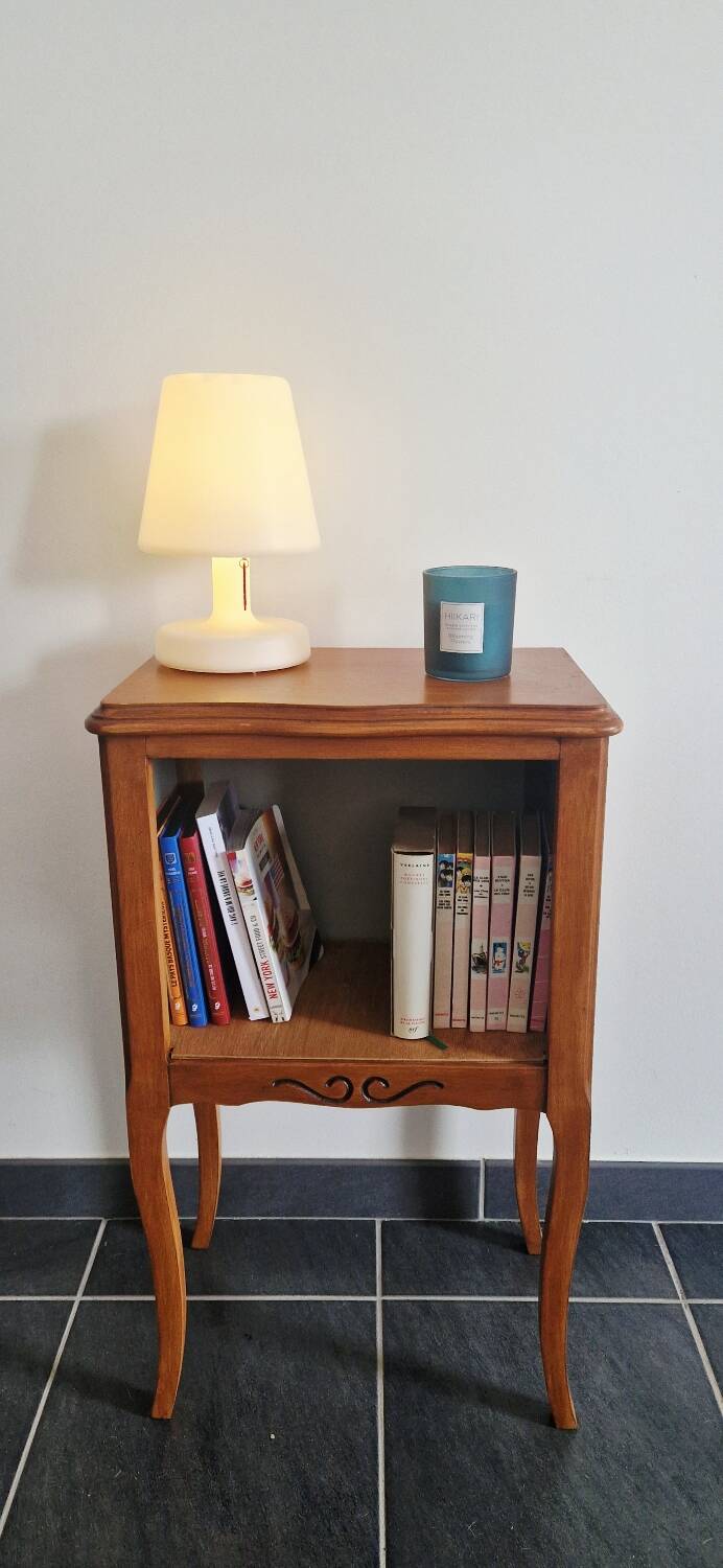 Vintage wooden bedside table