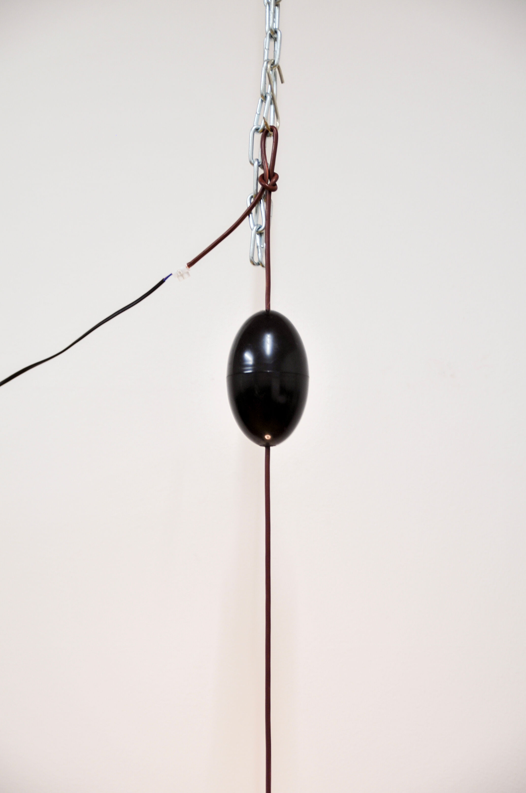Copper milk glass & teak hanging lamp bent karlby for lyfa
