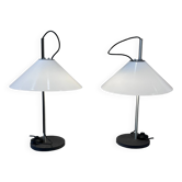 Pair of "Aggregato" model table lamps by Enzo Mari, circa 1970