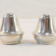 Pair of salt pans and its plate in solid silver 925 montenegro