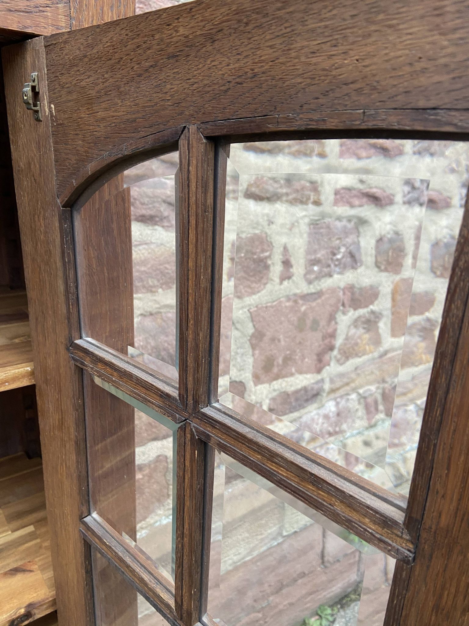 Display Cabinet Silver Cabinet Bookcase Provence Rocaille Louis XV Carved Oak 1920