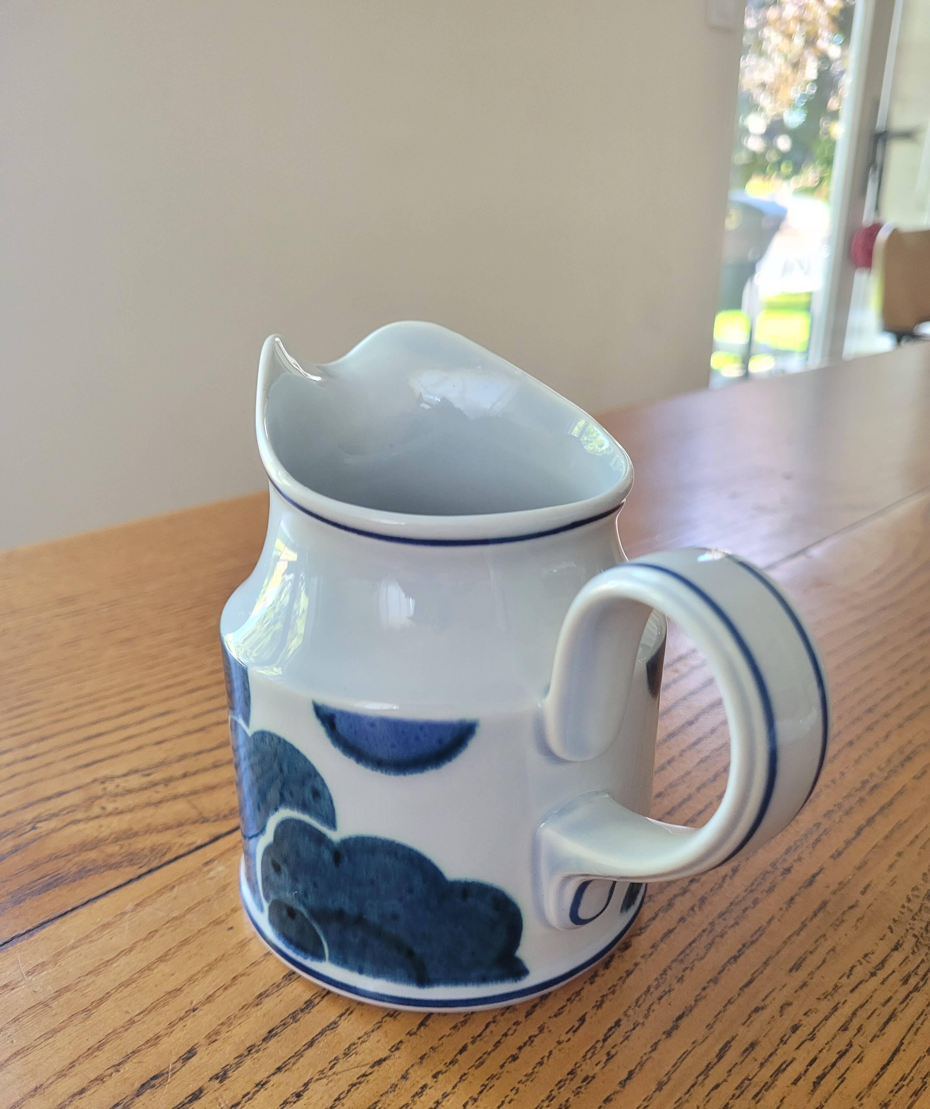 Small porcelain "blue cloud" milk jug/pitcher from Villeroy & Boch