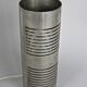 Table lamp cylindrical steel openwork modernist Italy early 70s