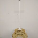 Amber crystal pendant lamp from the 60s/70s