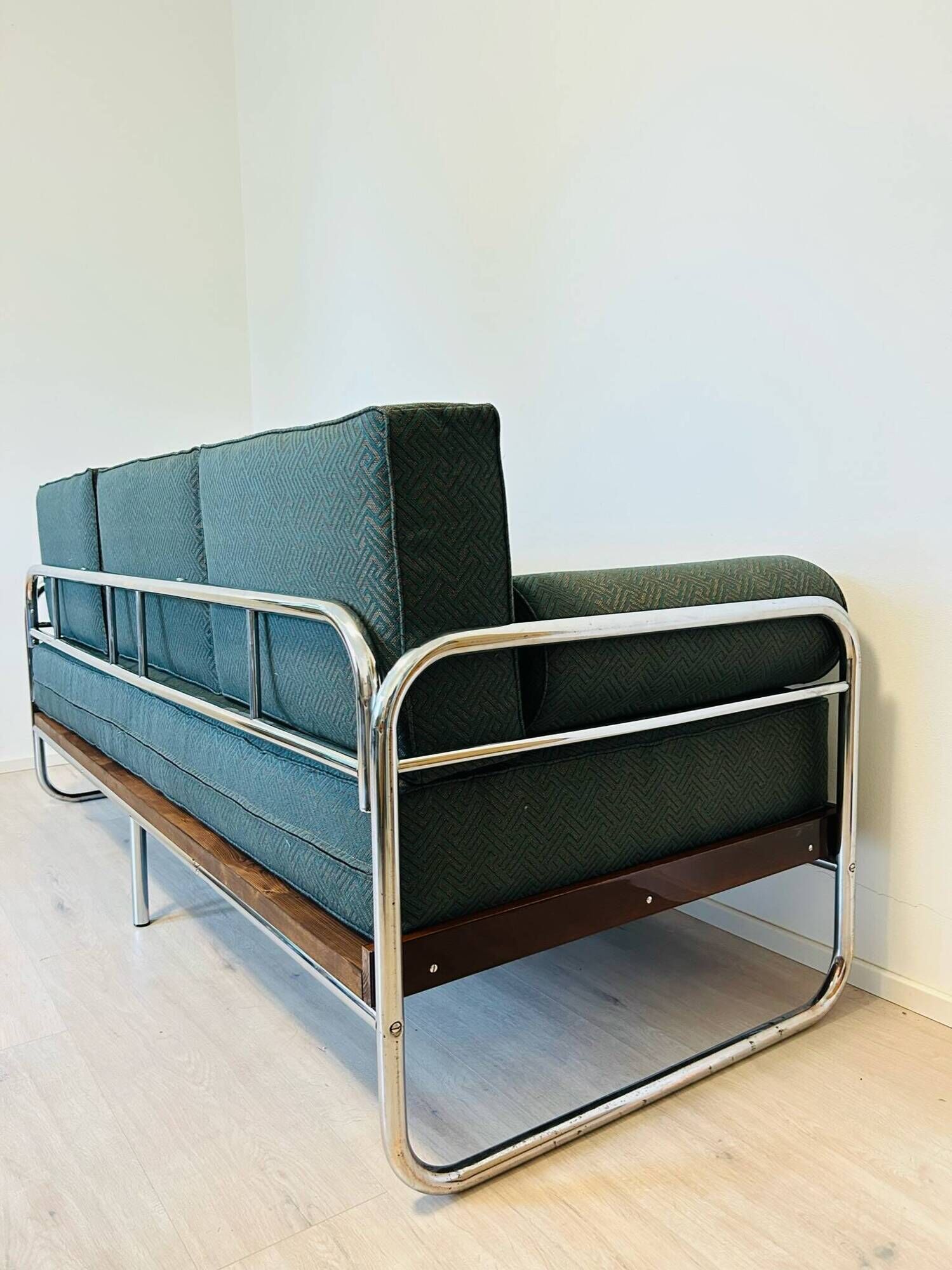Canapé Bauhaus en Acier Tubulaire de Robert Slezak, 1930s