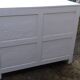 Parisian sideboard 2 doors 2 drawers buckwheat gray solid oak