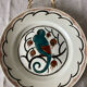 Ironstone plates, K&G Luneville, parakeet model.
