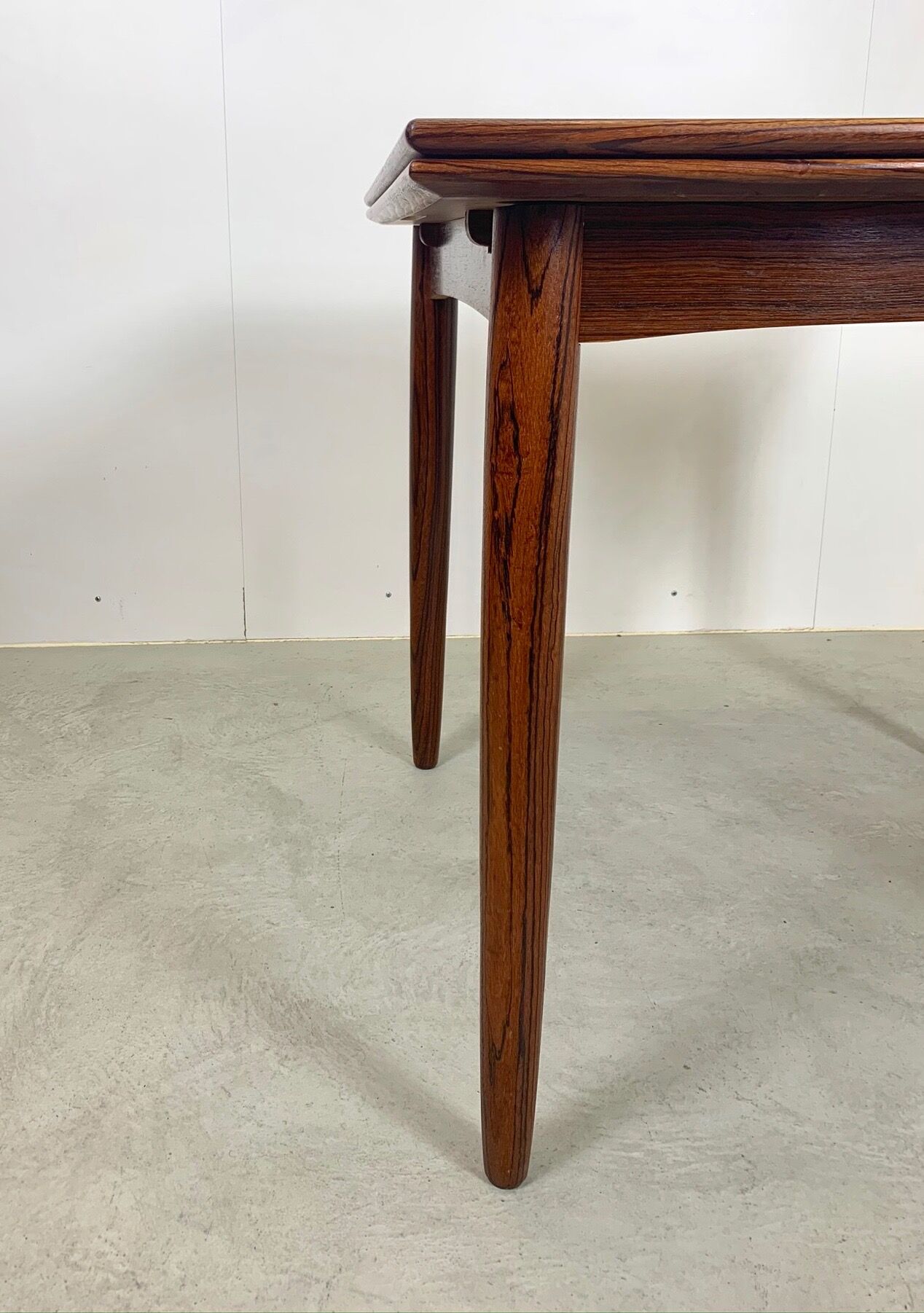 Square dining table in palisander by Lübke, 1960