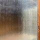 Armoire d'école en pin belge avec vitres nervurées